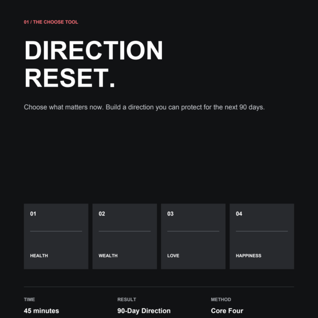 NeverBroke Direction Reset premium fillable workbook cover